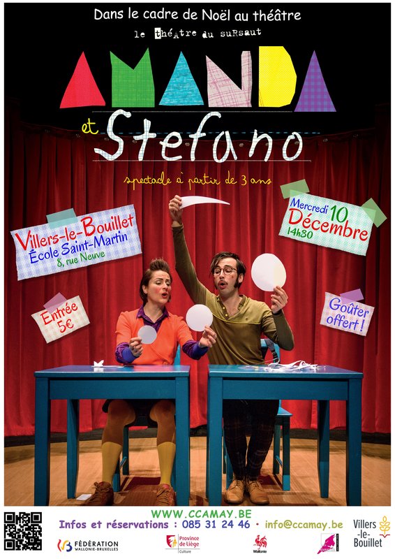 Spectacles  Amanda & Stefano  Théâtre Sursaut