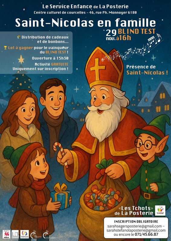 Loisirs Saint Nicolas famille Blind Test 