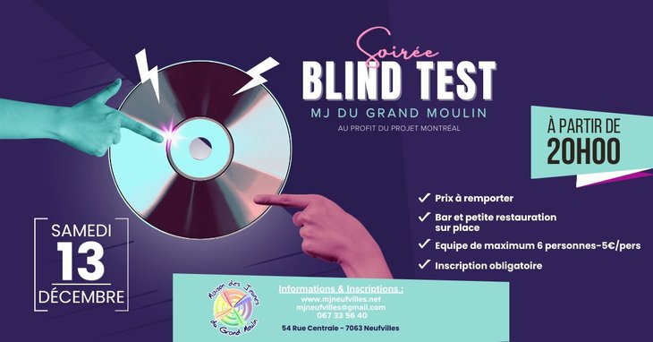 Soirées Soirée Blind Test