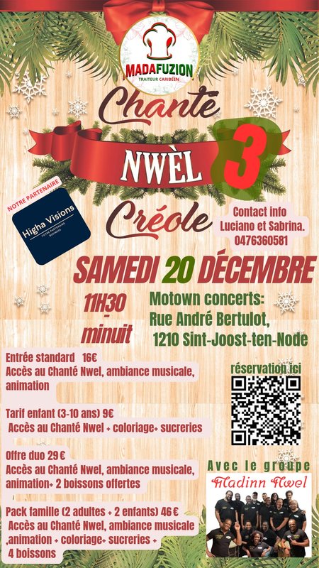 Soirées Marché/chanté Noël créole