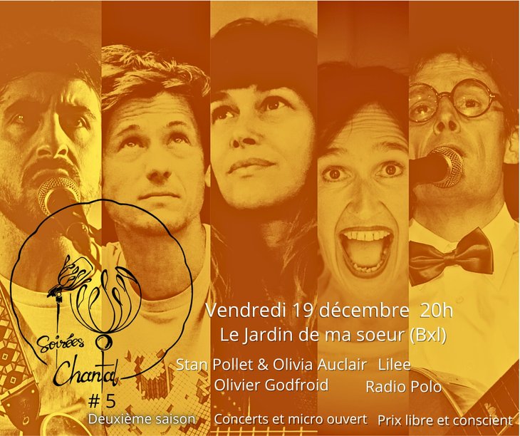 Soirées Soirée Chantal (4 artistes francophones + micro ouvert )