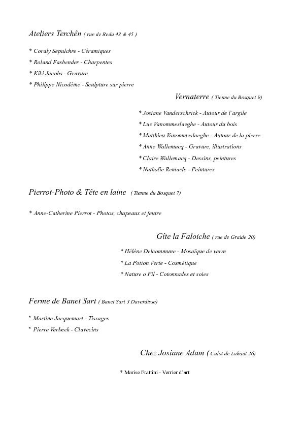 Expositions Parcours d artistans d artistes