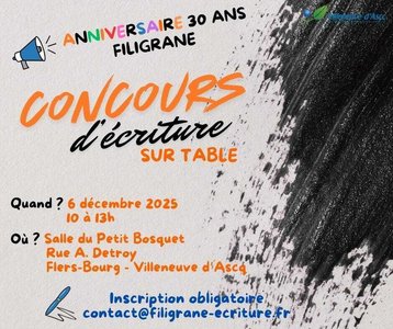 Stages,cours Concours d écriture Filigrane