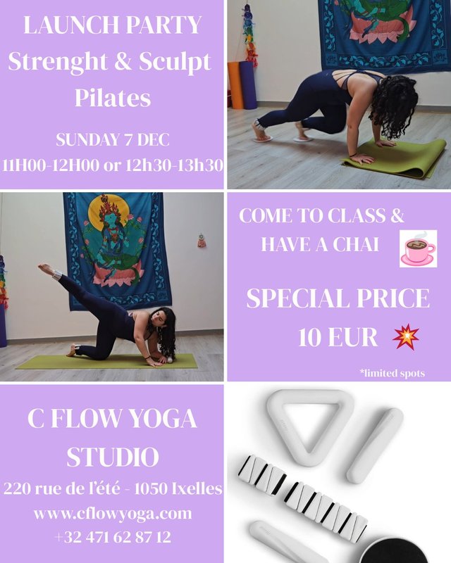 Stages,cours Fête Lancement : Pilates Sculpt & Strength - Fr/eng class