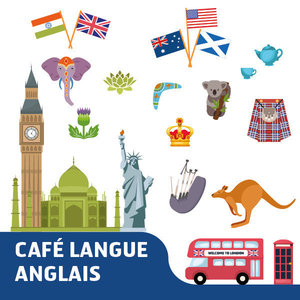 Stages,cours Café langue anglais