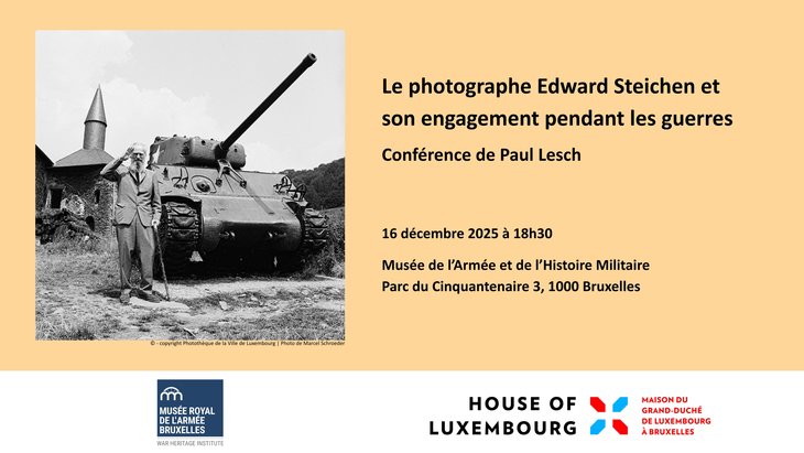Conférences Le photographe Edward Steichen son engagement pendant guerres