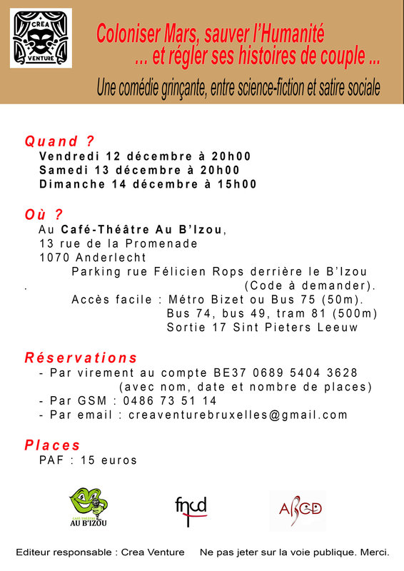 Spectacles Un petit pour femme, bond arrière pour l’Humanité