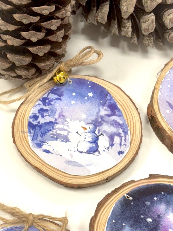 Stages,cours Atelier Décorations Noël Aquarelle & Bois