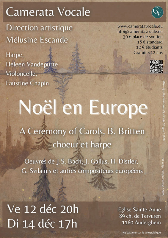 Concerts Concert  Noel Europe  Camerata Vocale