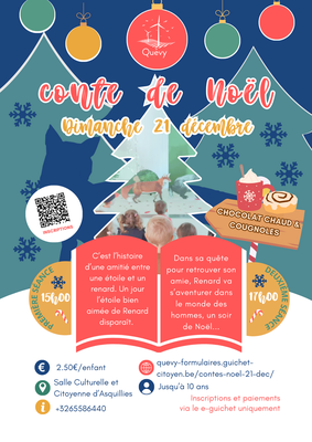 Spectacles Conte Noël Dimanche décembre Asquillies