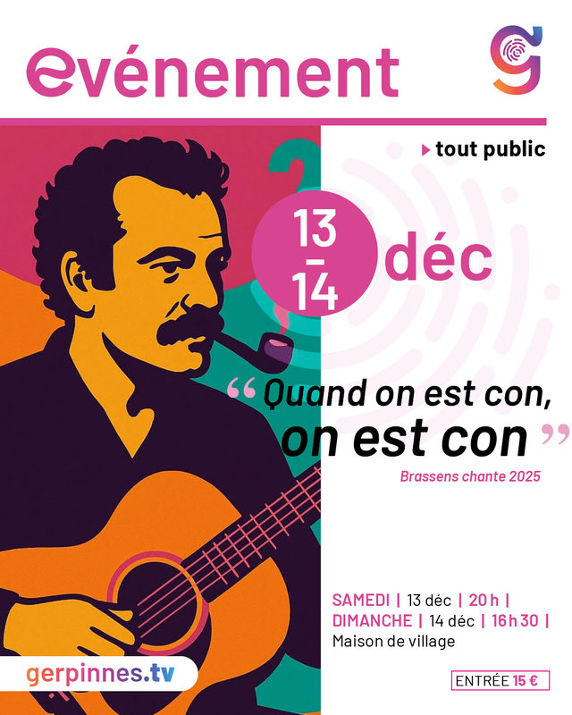 Spectacles Brassens chante   Quand est con, est con 