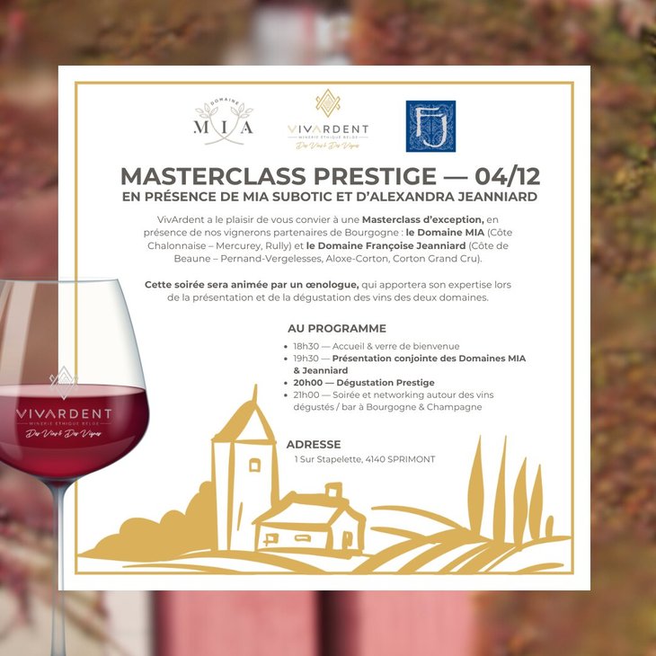 Conférences MasterClass Vin