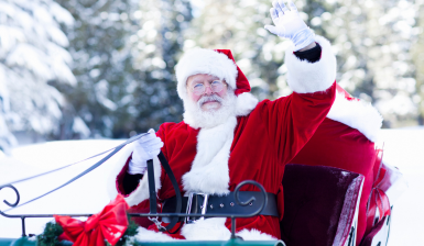 Loisirs Balade Père Noël char dans rues Thuillies