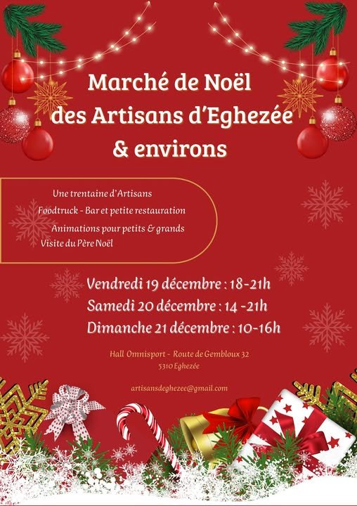 Marchés de Noël Marché Noël Artisans d Eghezée environs