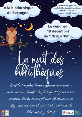 Loisirs La nuit bibliothèques