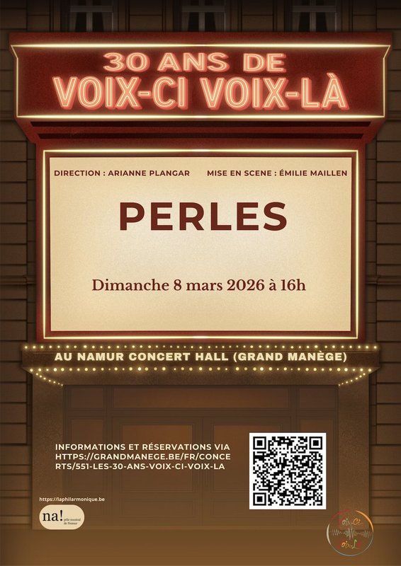 Concerts Voix-Ci Voix-Là fête 30 et présente  Perles 