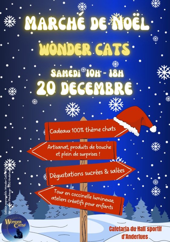 Marchés de Noël Marché Noel profit refuge Wonder Cats
