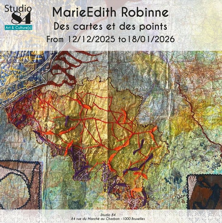 Expositions MarieEdith Robine :  Des cartes des points  - spécial fêtes