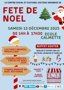 Marchés de Noël Le centre social culturel Cocteau organise fête Noël