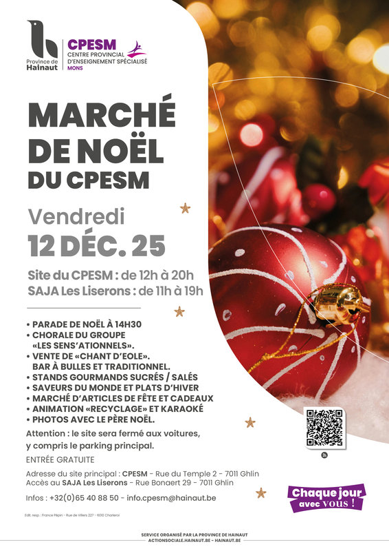 Marchés de Noël Marché Noël Cpesm Mons