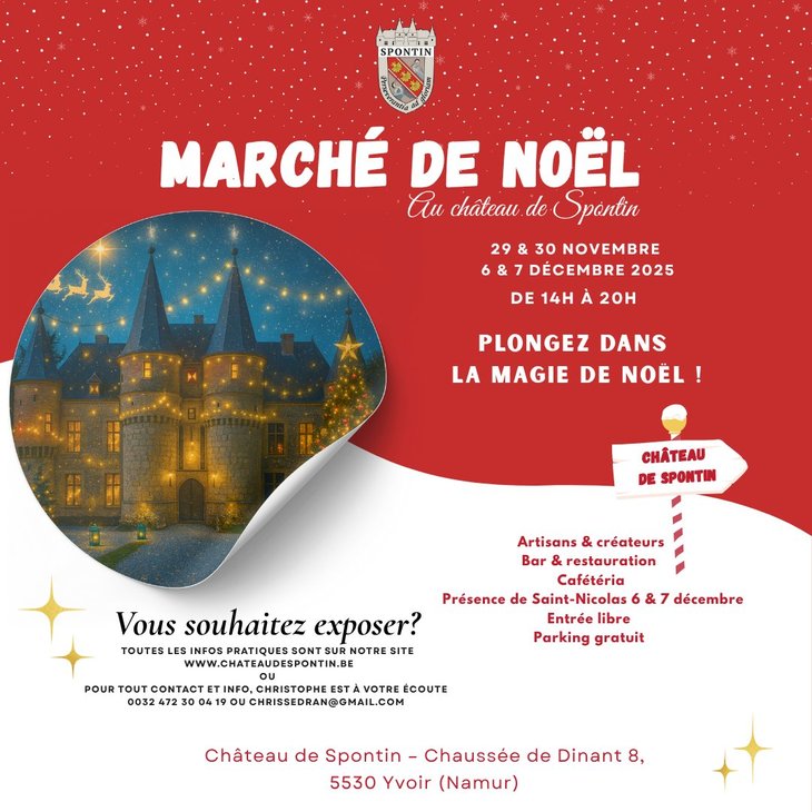 Marchés de Noël Marché Noël Château Spontin