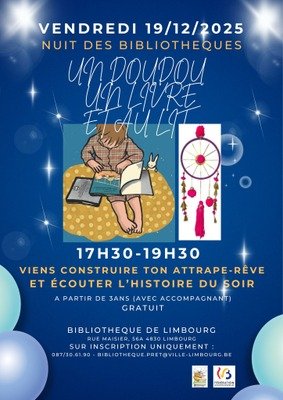 Spectacles Nuit bibliothèques : doudou, livre au lit