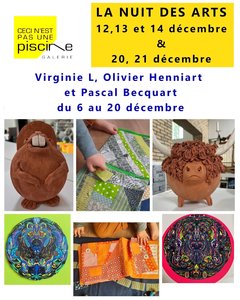 Expositions 3 artistes exposent pour Nuit Arts