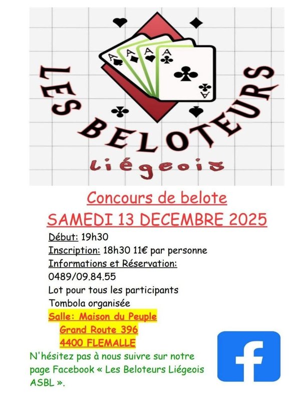 Loisirs Concours belote
