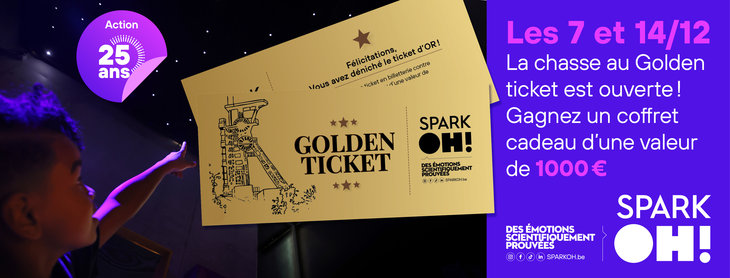Loisirs Le Golden ticket cache Sparkoh participez la chasse