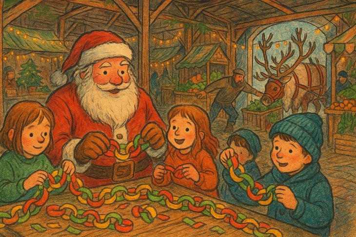 Marchés de Noël Marché fermier Noël animation pour enfants