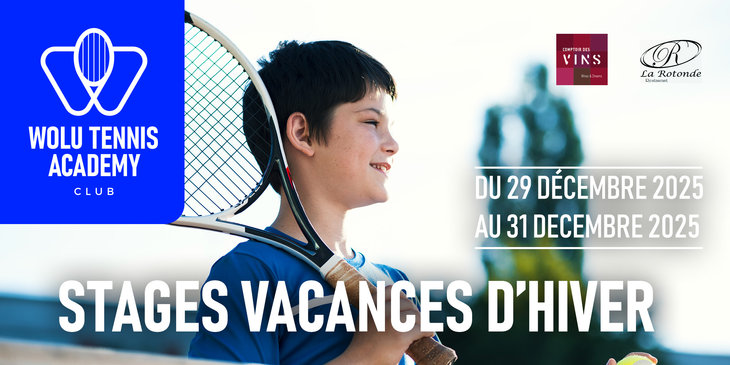 Stages,cours Des stages sous sapin Wolu Tennis Academy Club