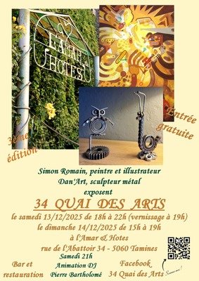 Expositions 34 Quai Arts : 3ème édition