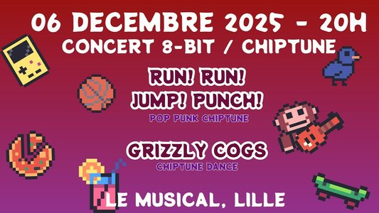 Concerts RUN! RUN! JUMP! PUNCH! + Grizzly Cogs