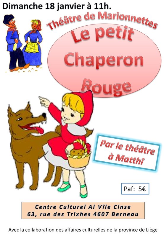 Spectacles Le Petit Chaperon Rouge