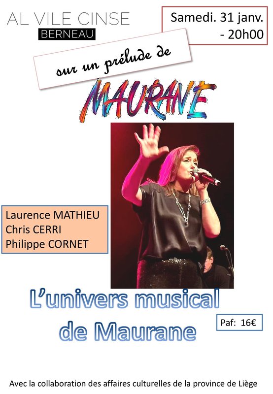 Concerts Concert  Sur Prélude Maurane 