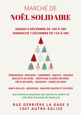 Marchés de Noël Marché Noël solidaire !