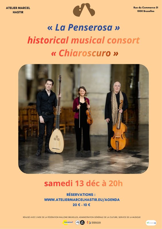 Concerts « Penserosa historical musical consort : Chiaroscuro »