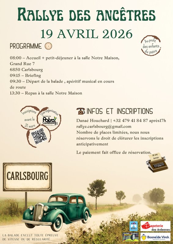 Loisirs 15ieme Rallye la Semois avec voitures ancêtres