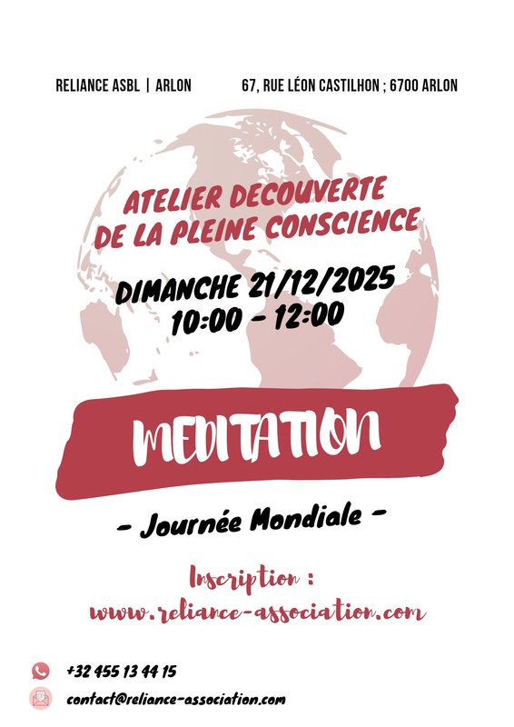 Stages,cours Atelier découverte la pleine conscience