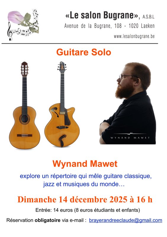 Concerts Guitare Solo - Wynand Mawet