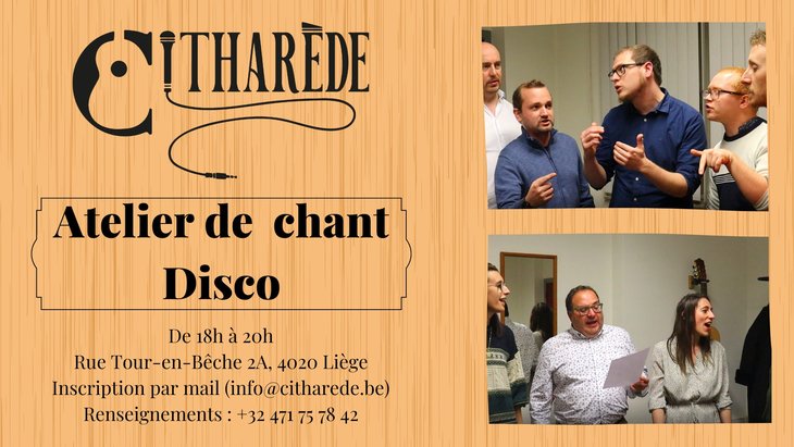 Stages,cours Atelier chant collectif - disco (Boney Bee Gees)