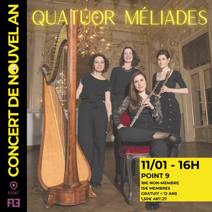 Concerts Concert Nouvel - Quatuor Méliades