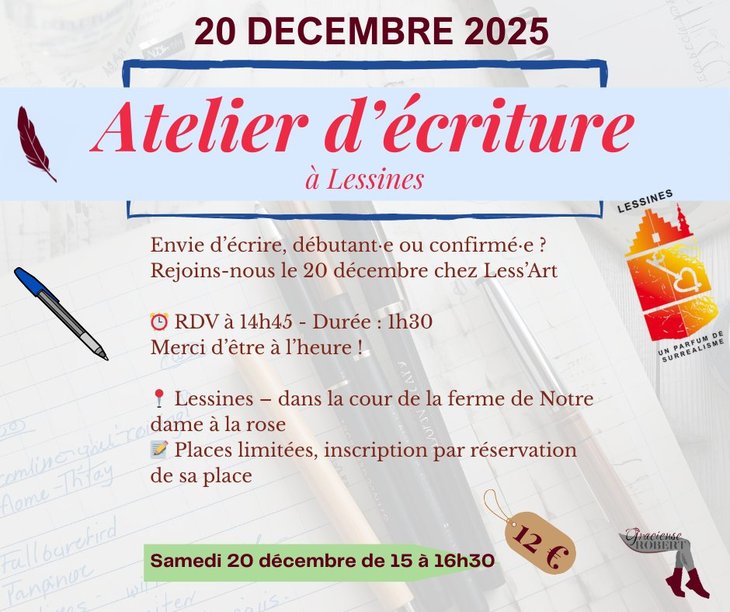 Stages,cours Gracieux atelier d écriture