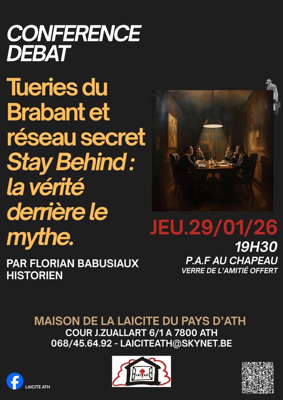 Conférences Tueries Brabant réseau secret Stay Behind : vérité derrière mythe