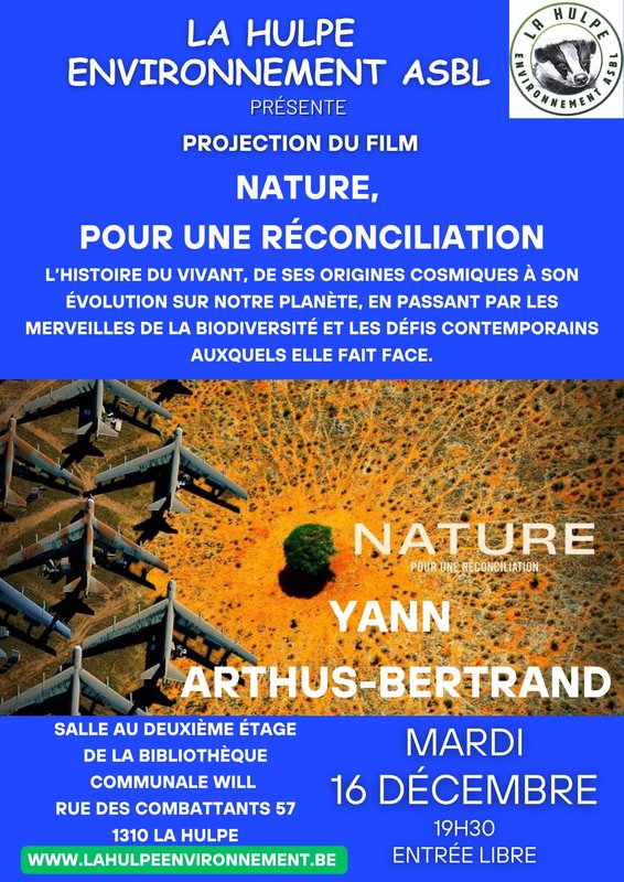 Spectacles Projection : Yann Arthus-Bertrand, Nature : Pour réconciliation