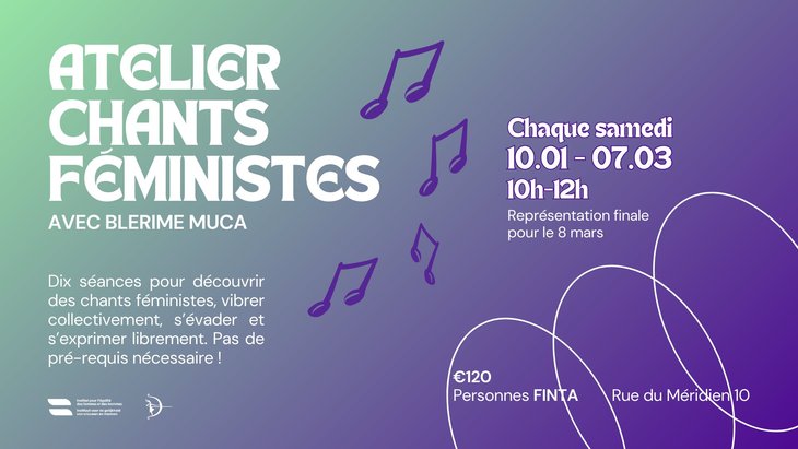 Stages,cours Atelier chants féministes avec Blerime Muca