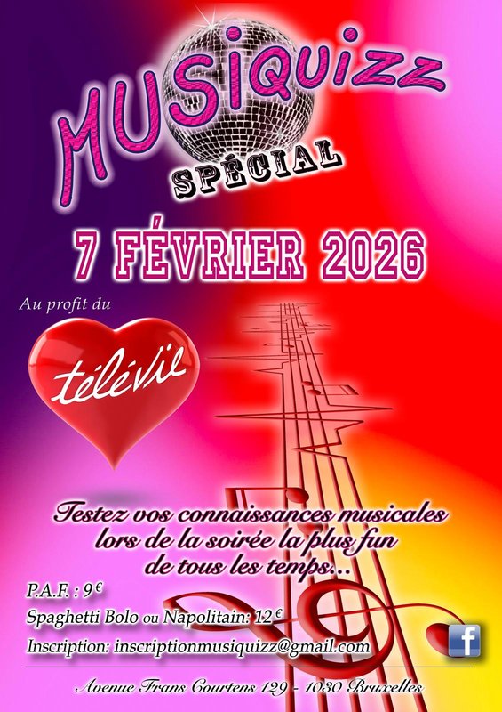 Soirées Quizz musical profit Télévie