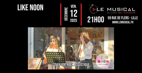 Concerts Like Noon (cover rock acoustique)