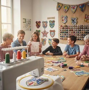 Stages,cours Atelier écusson brodeuse numérique
