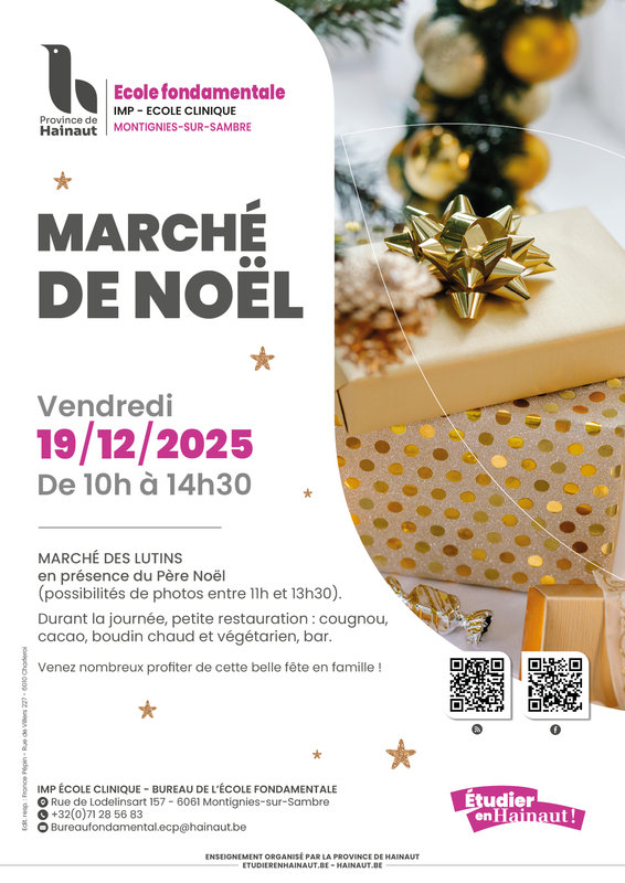 Marchés de Noël Marché Noël l IMP Ecole Clinique